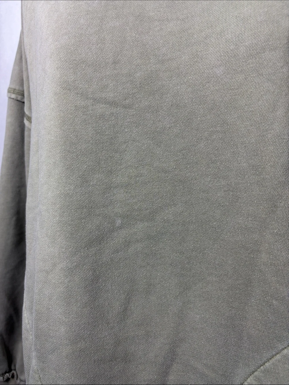 Free People Movement Women's Army Green Metti Crewneck Sweatshirt.